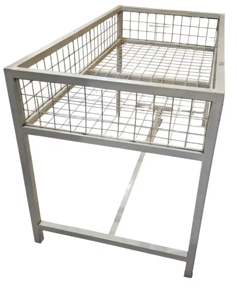 RAK OBRAL BAHAN BESI KUAT DAN TEBAL WARNA PUTIH