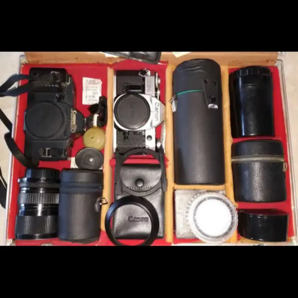 Kamera jadul set canon