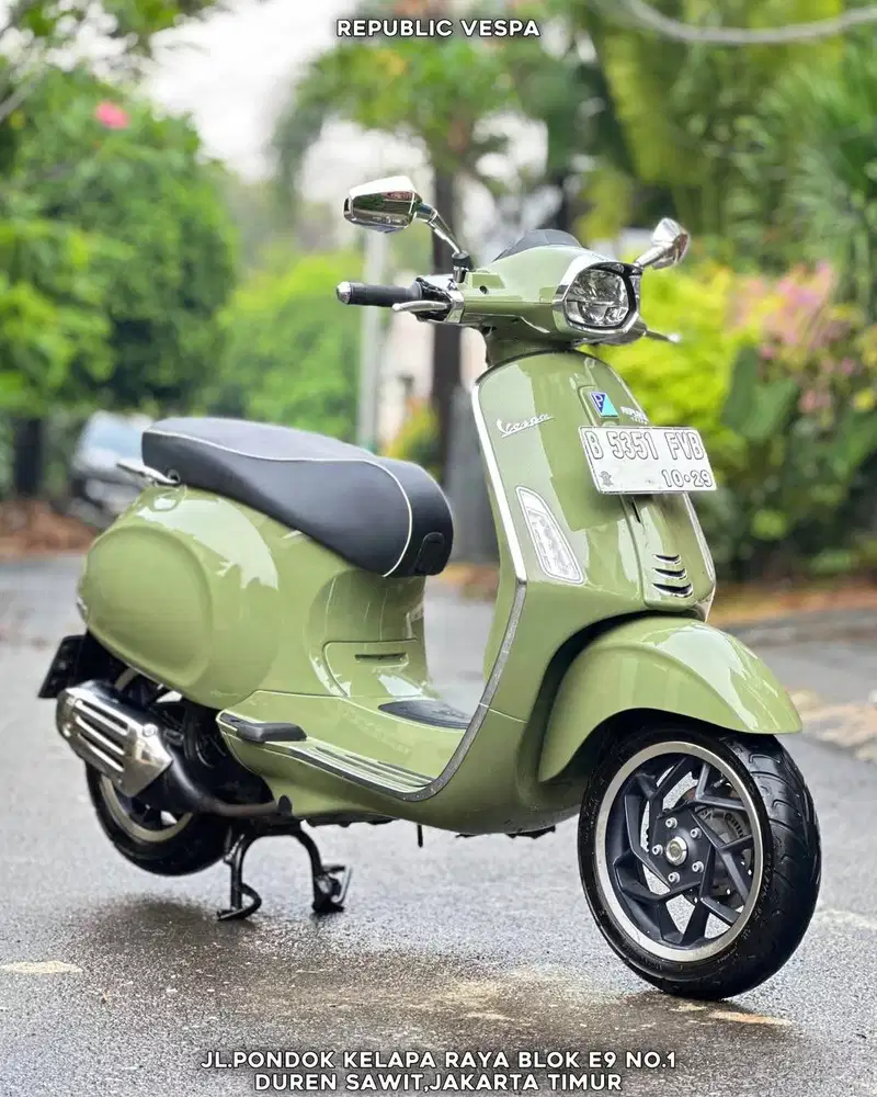 DP 5JT PIAGGIO SPRINT 150 IGET ABS LED NEW MODEL TH 2024 GREEN TENANCE
