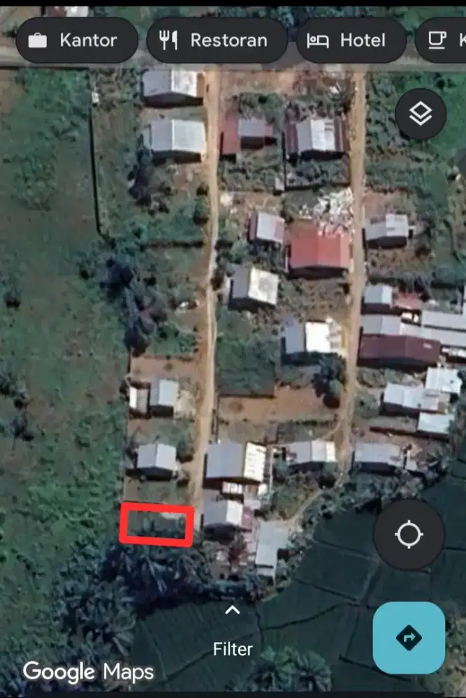 Dijual tanah kosong uk 9x17