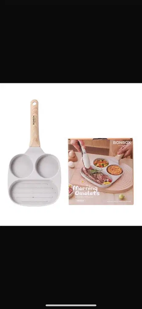 Ready  Fry pan bonbok 3 sekat