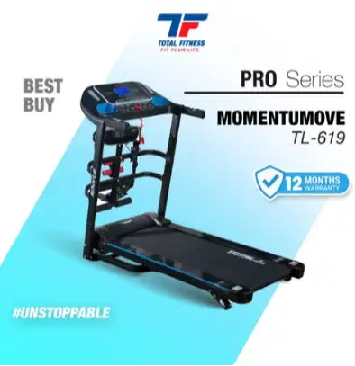 Alat Olahraga Lari Treadmill Elektrik Multifungsi TL-619 Motor 2HP