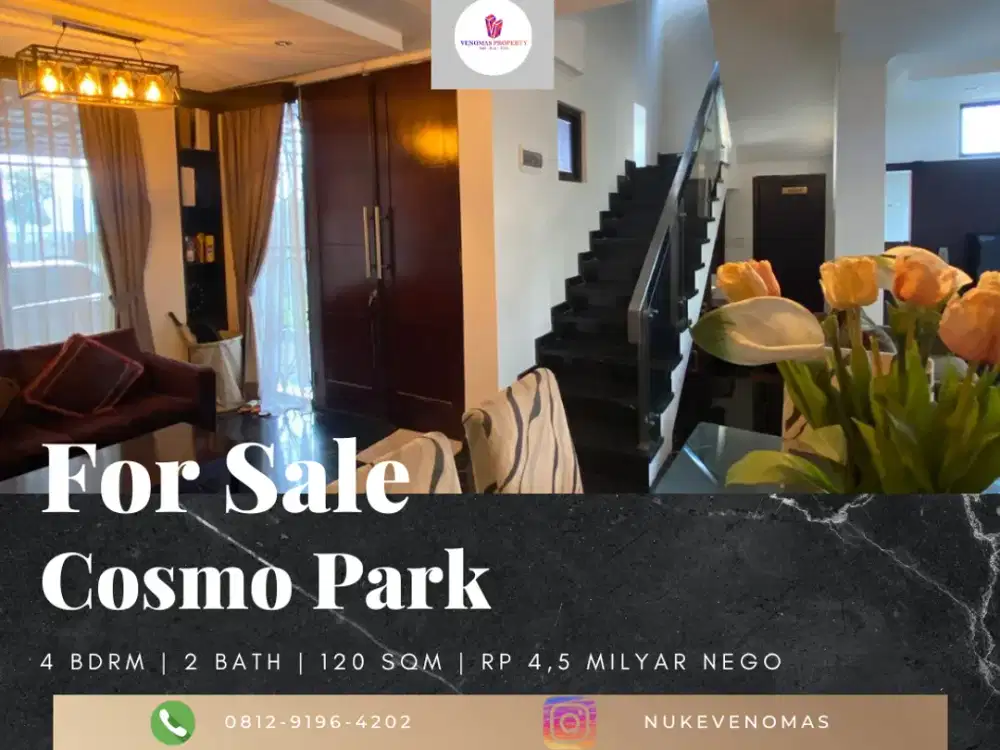 Dijual Apartement Cosmo Park 4BR Full Furnished 2 Lantai