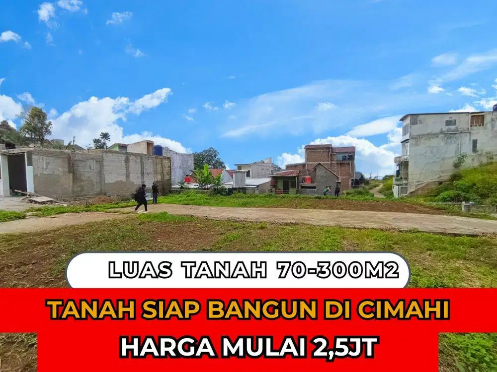 JUAL TANAH SIAP BANGUN DI CIMAHI HARGA 2,5JT/M2