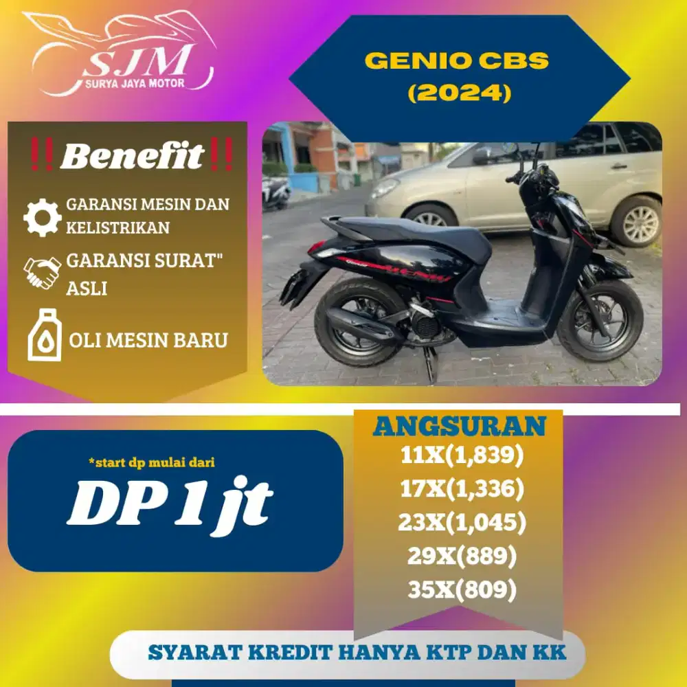 Genio CBS 2024 Free BBN ktp DKI