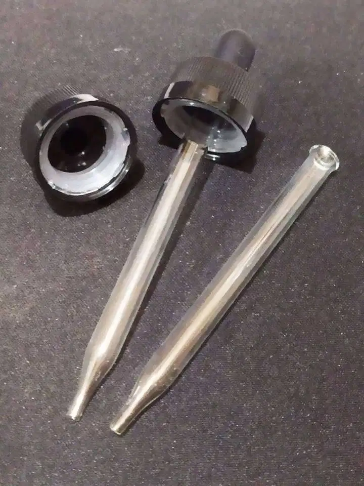 Tutup & Pipet kaca Botol ukuran 60 ml