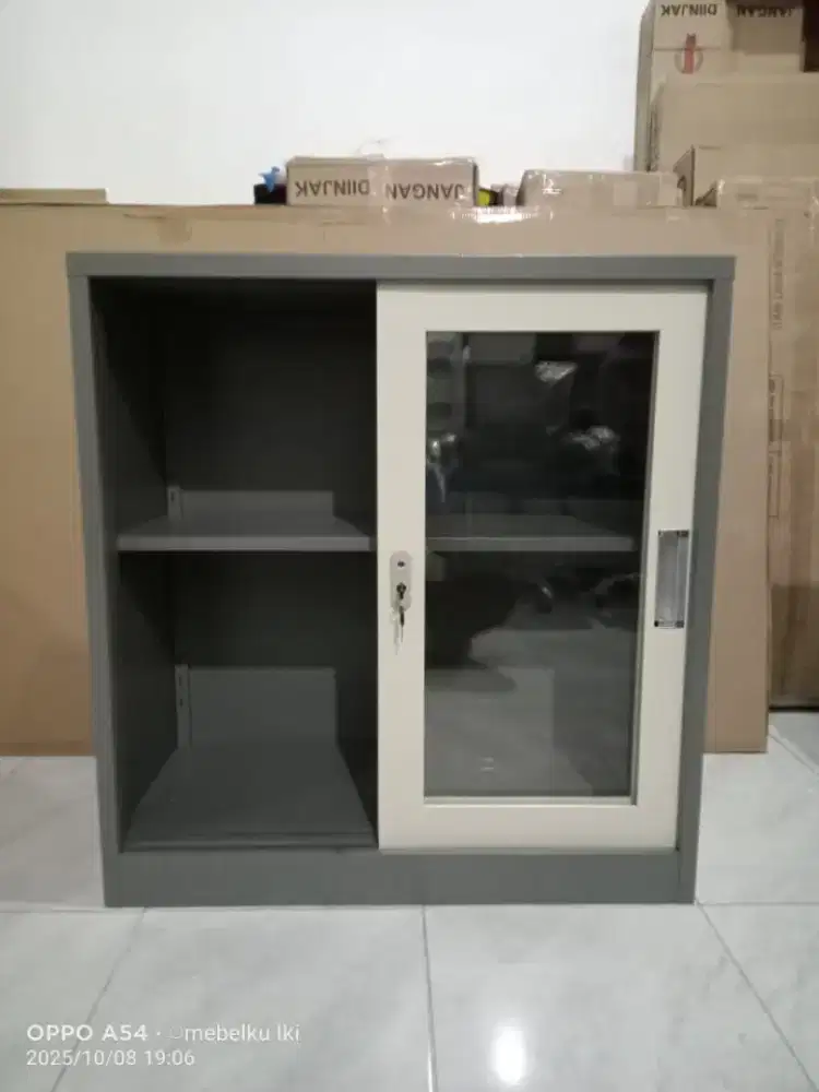 Lemari kantor, lemari arsip pendek pintu sliding terlaris