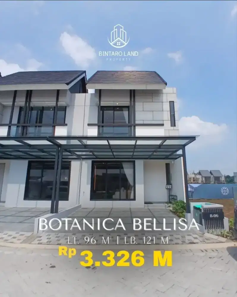Rumah Baru di Botanica Bellisa harga sudah termasuk biaya2