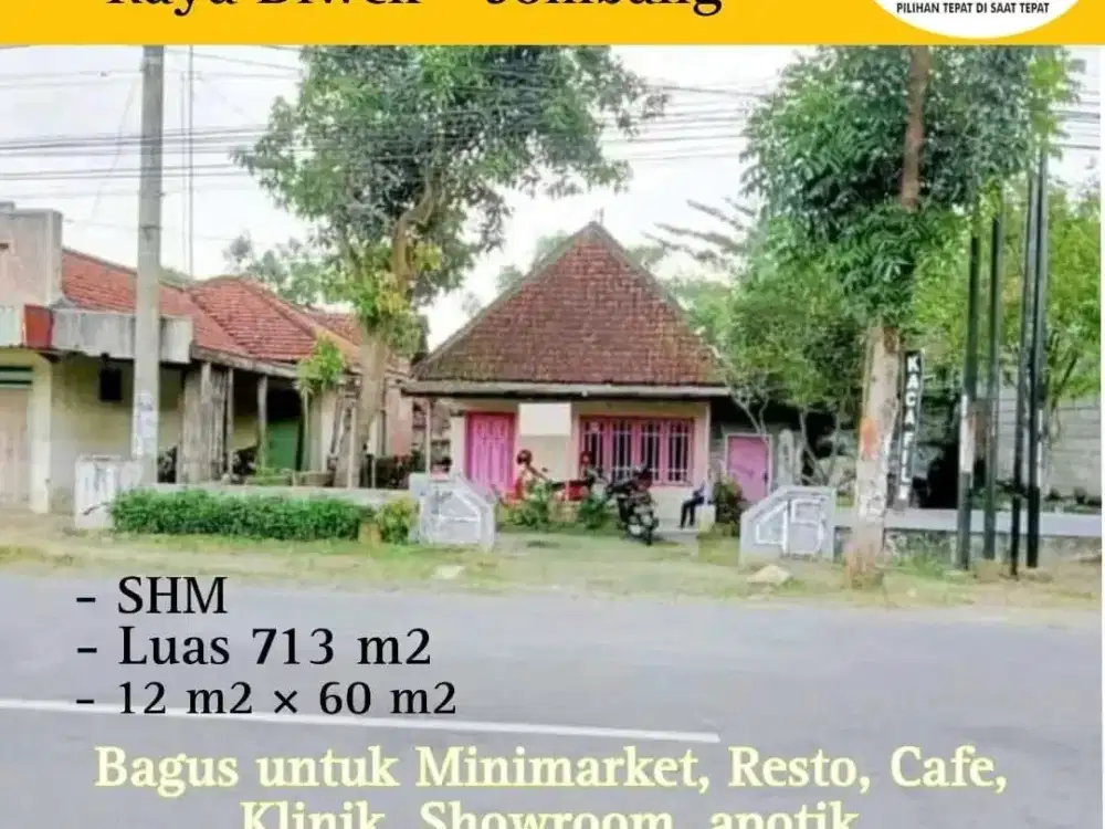 Jual tanah bonus rumah bagus untuk semua usaha .toko grosir  klinik ,Apotik showroom minimarket