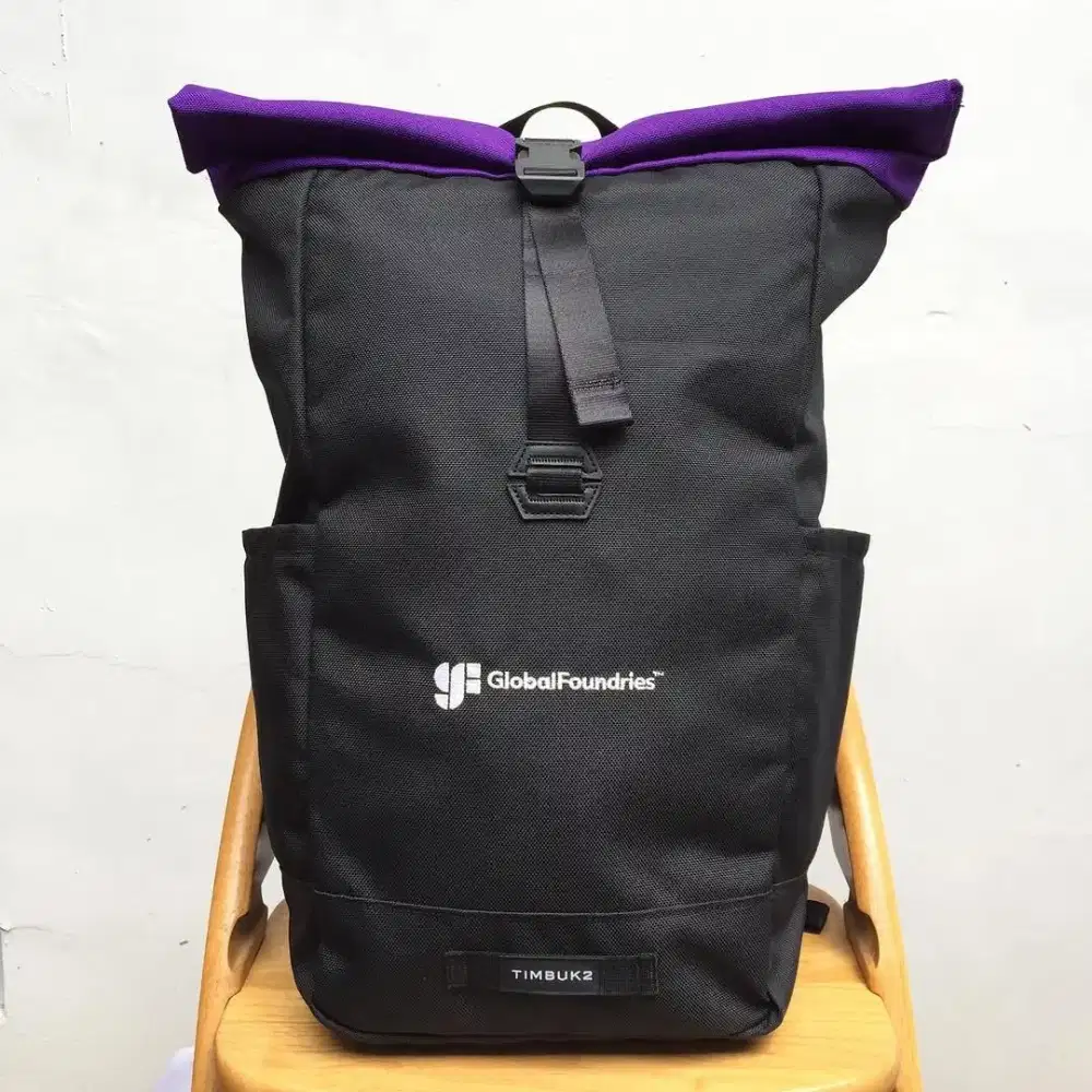 Timbuk 2 Roll Top Tuck backpack laptop tas hitam pria ransel original