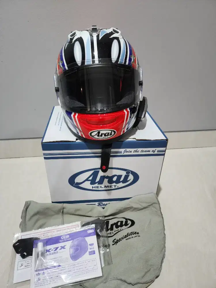 BNIB! Arai RX-7X Nakano Red &#x27;99 &amp; visor GMA