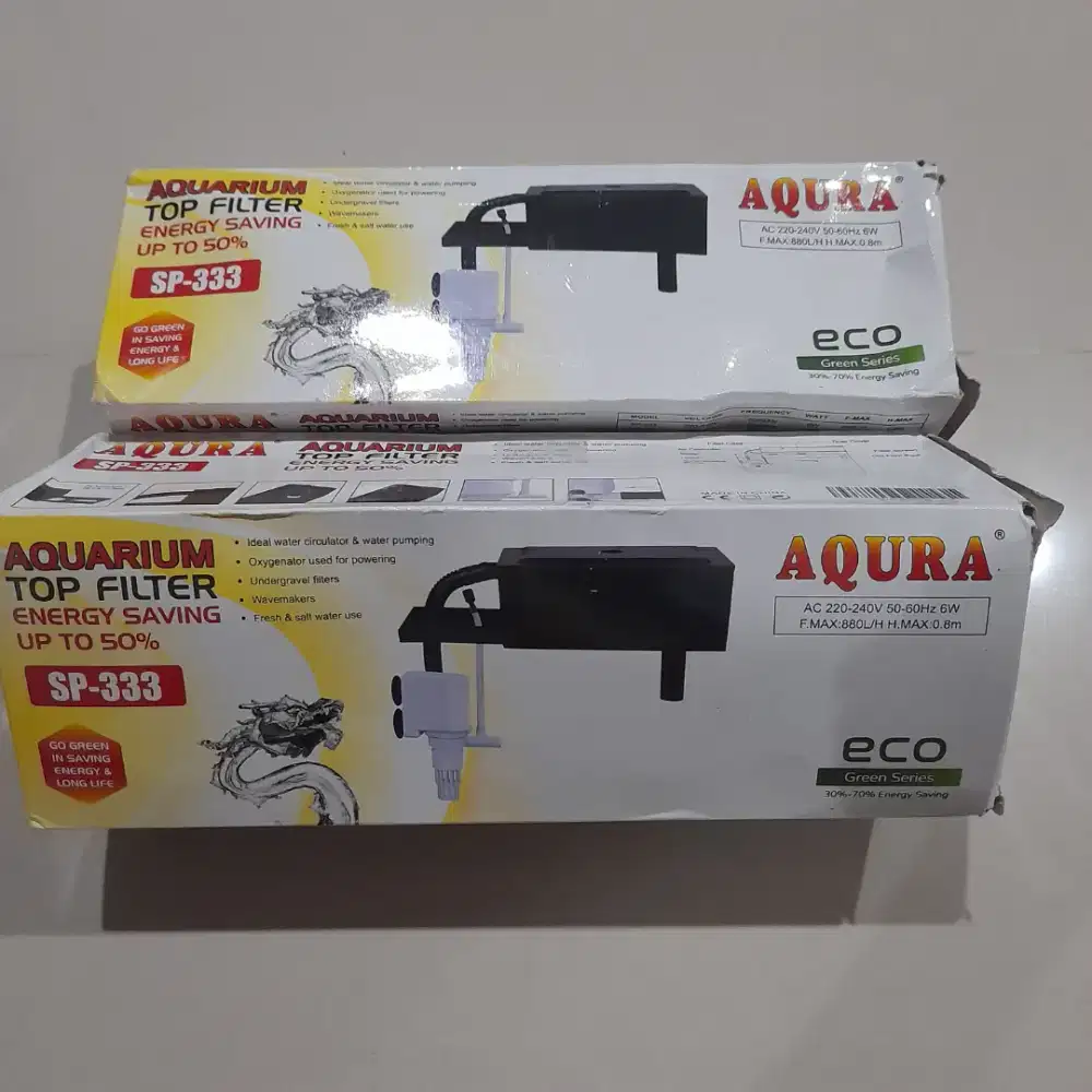 Top filter aquarium 1 set merk Aqura SP333