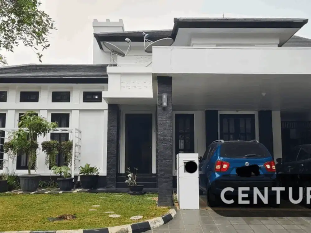 Dijual Rumah Asri Posisi Hook Depan Taman Di Cluster Menteng