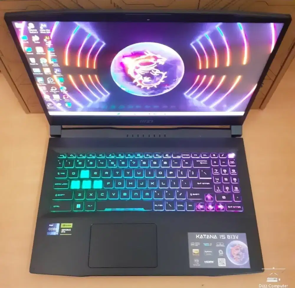 Msi katana 15 B13VGK core i9 Gen 13 Ram 16 SSD 1TB RTX4070 8GB fulset