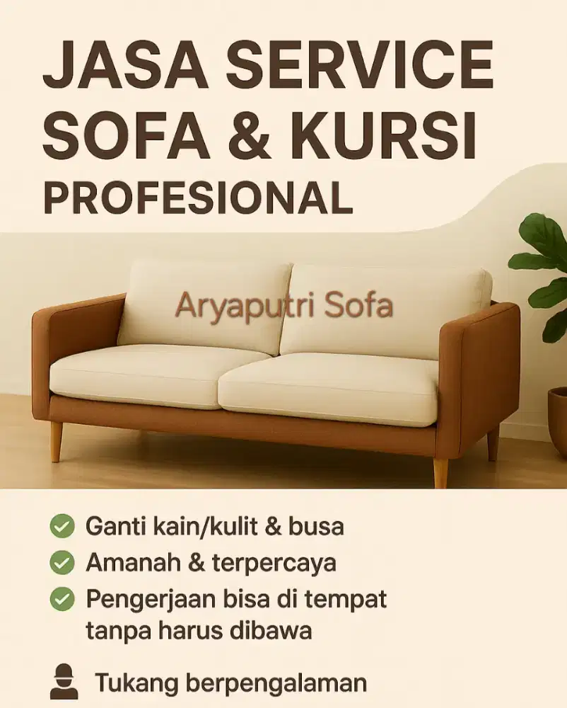 Jasa service sofa reparasi perbaikan sofa dan kursi sejabodetabek