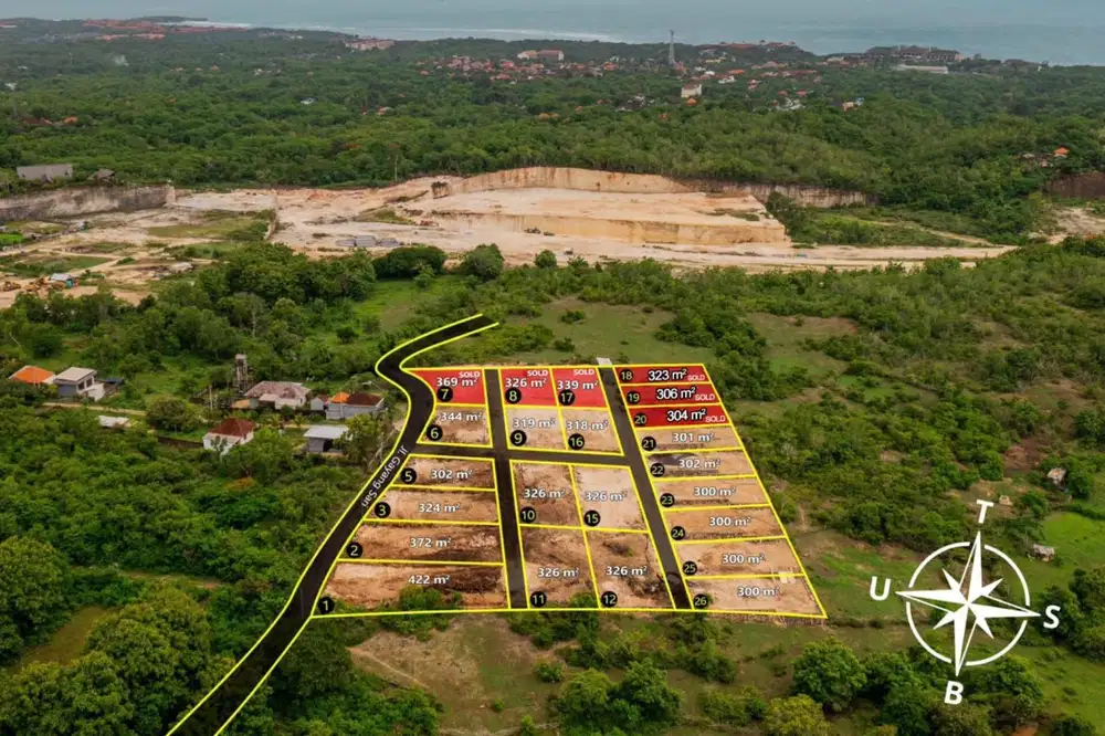 DIJUAL TANAH KAVLING NUSA DUA BALI VIEW LAUT COCOK UNTUK VILLA