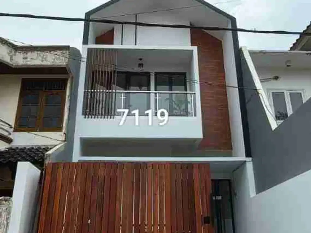 Dijual rumah baru design scandinavian dalam Komplek Pondok Kelapa Jakarta Timur