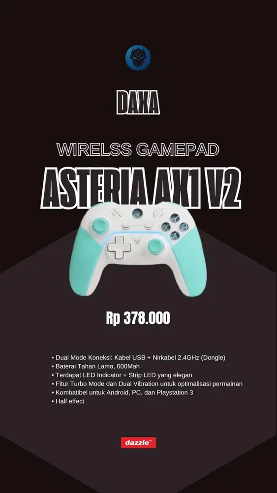 Gamepad wireless rexus daxa asteria ax1 v2