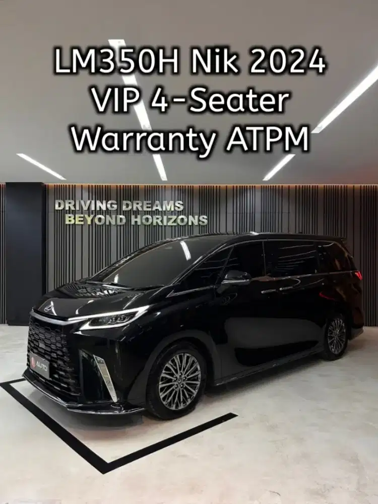 Lexus LM350 Hybrid LM350H VIP AT 2024 Hitam 4-Seater Km27rb