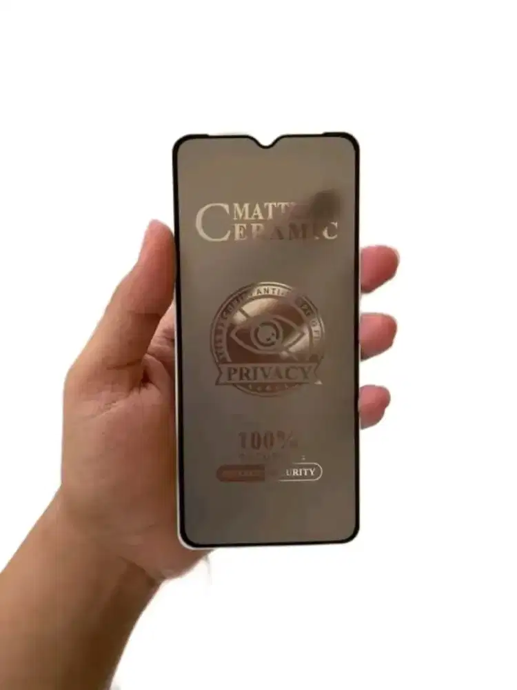 TEMPERED GLASS HITAM ANTI SPY PRIVASI