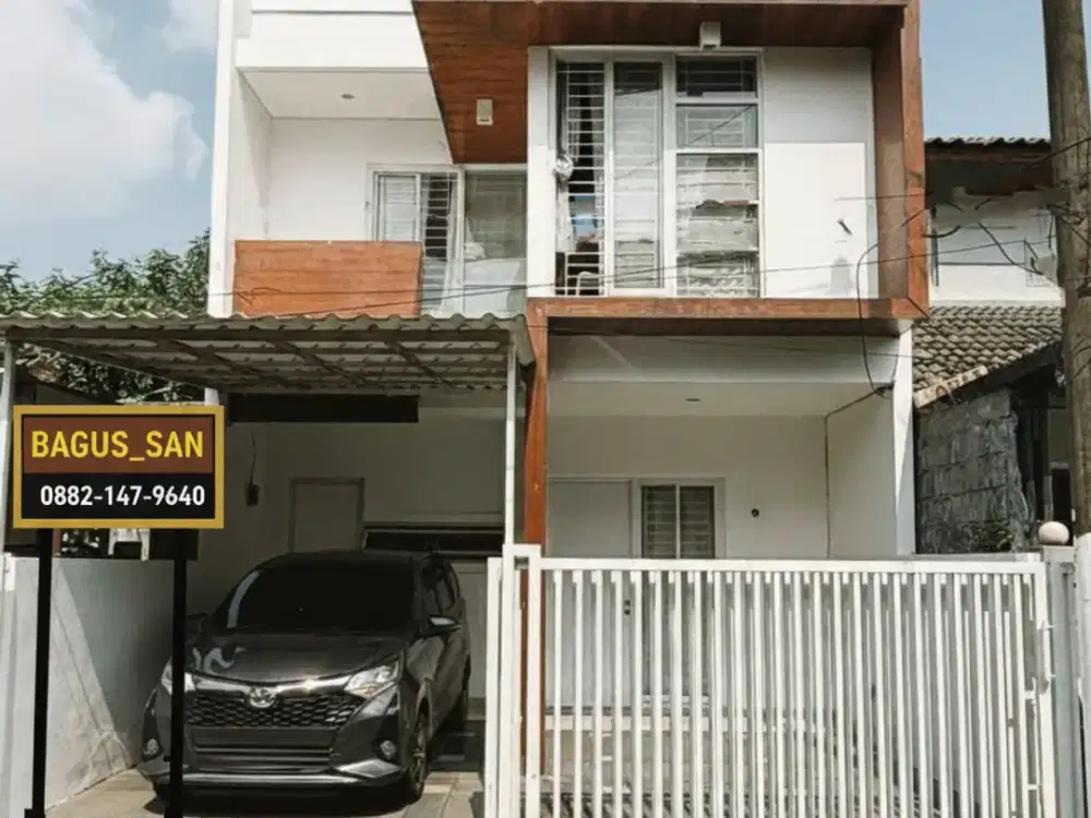 Dijual Rumah Hommy Desain Cantik 2 LT Dlm Cluster Di Graha Bintaro