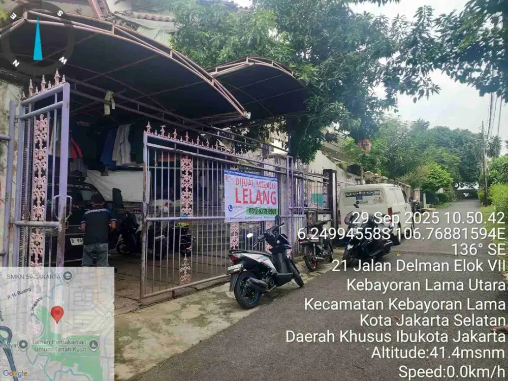 Dilelang rumah 3 lantai jl. delman elok III no. 46, kel kebayoran lama utara, jakarta selatan