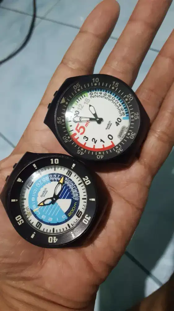 2pcs Swatch fun scuba bahan gambling