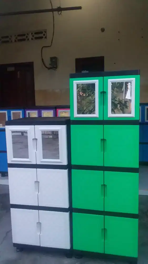 LEMARI PLASTIK BAJU SUSUN 4 MURAH BISA KIRIM