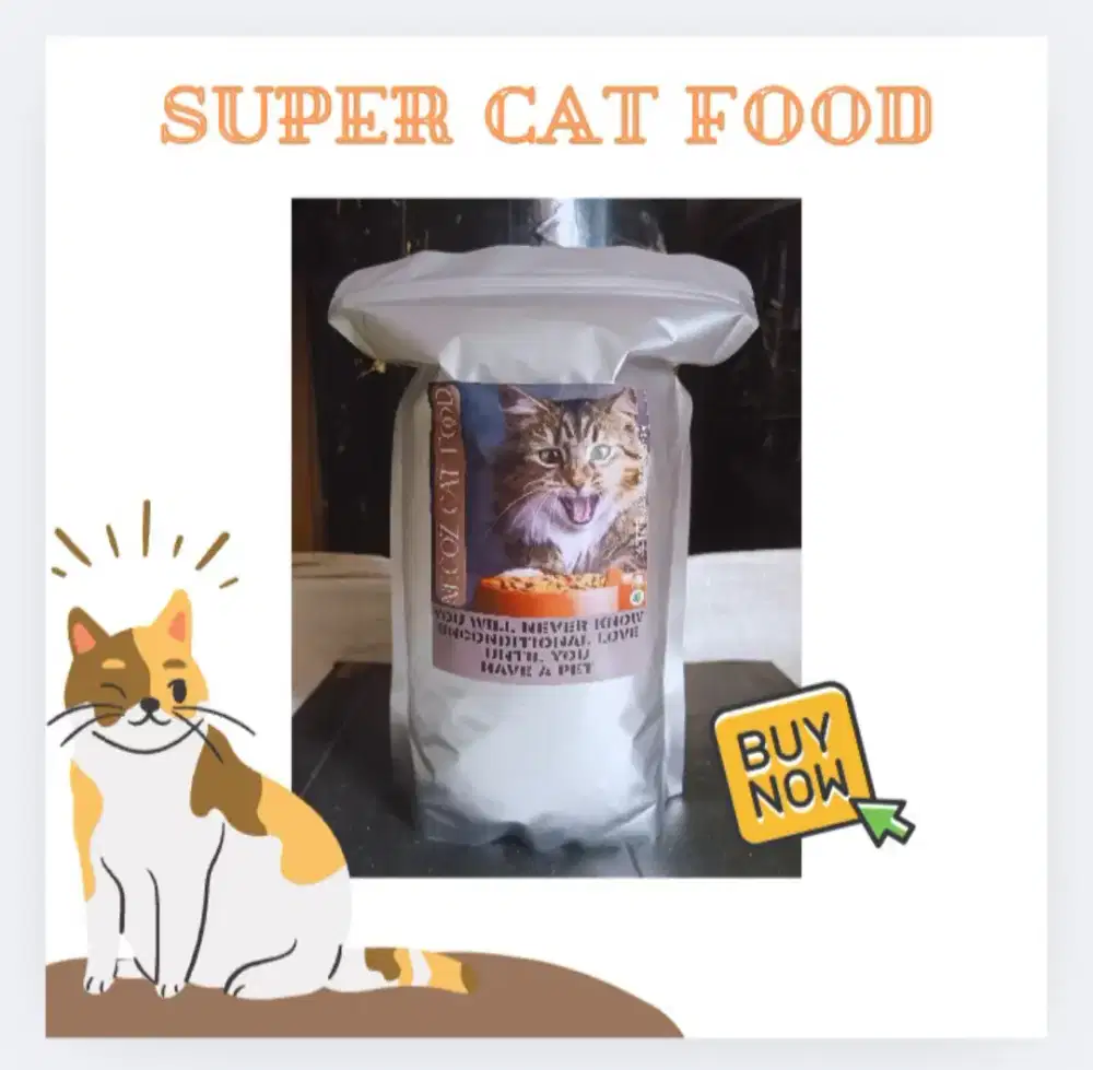 1KG PAKAN MAKANAN KUCING PENGGEMUK PERSIA REKOMENDASI CAT FOOD