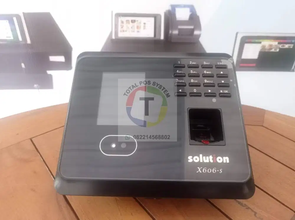 Mesin Absensi Fitur lengkap Sidik jari, kartu & wajah solution X606S