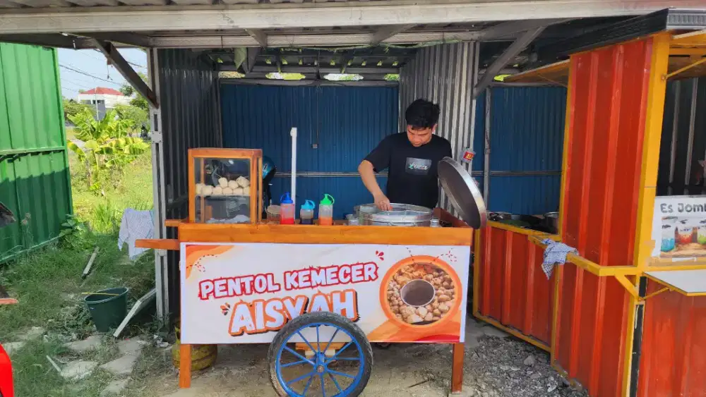 Gerobak usaha pentol