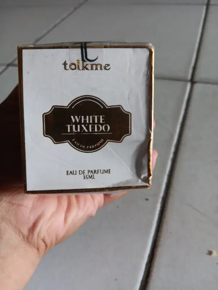 Parfum semprot talkme WHITE TUXEDO EAU DE PARFUME 35ML 70RIBU,12 JAM.