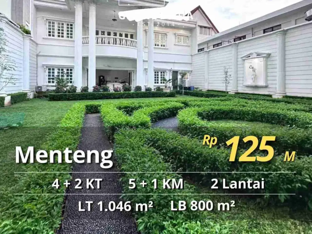 Dijual Rumah Luxurious Modern Classic di Menteng Jakarta Pusat