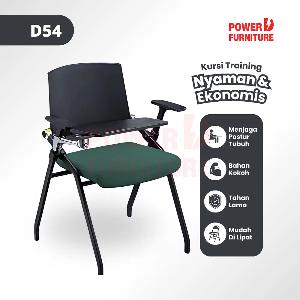 Kursi Lipat Kuliah Tipe D54 - Kursi Mahasiswa | Kursi Kampus Lipat
