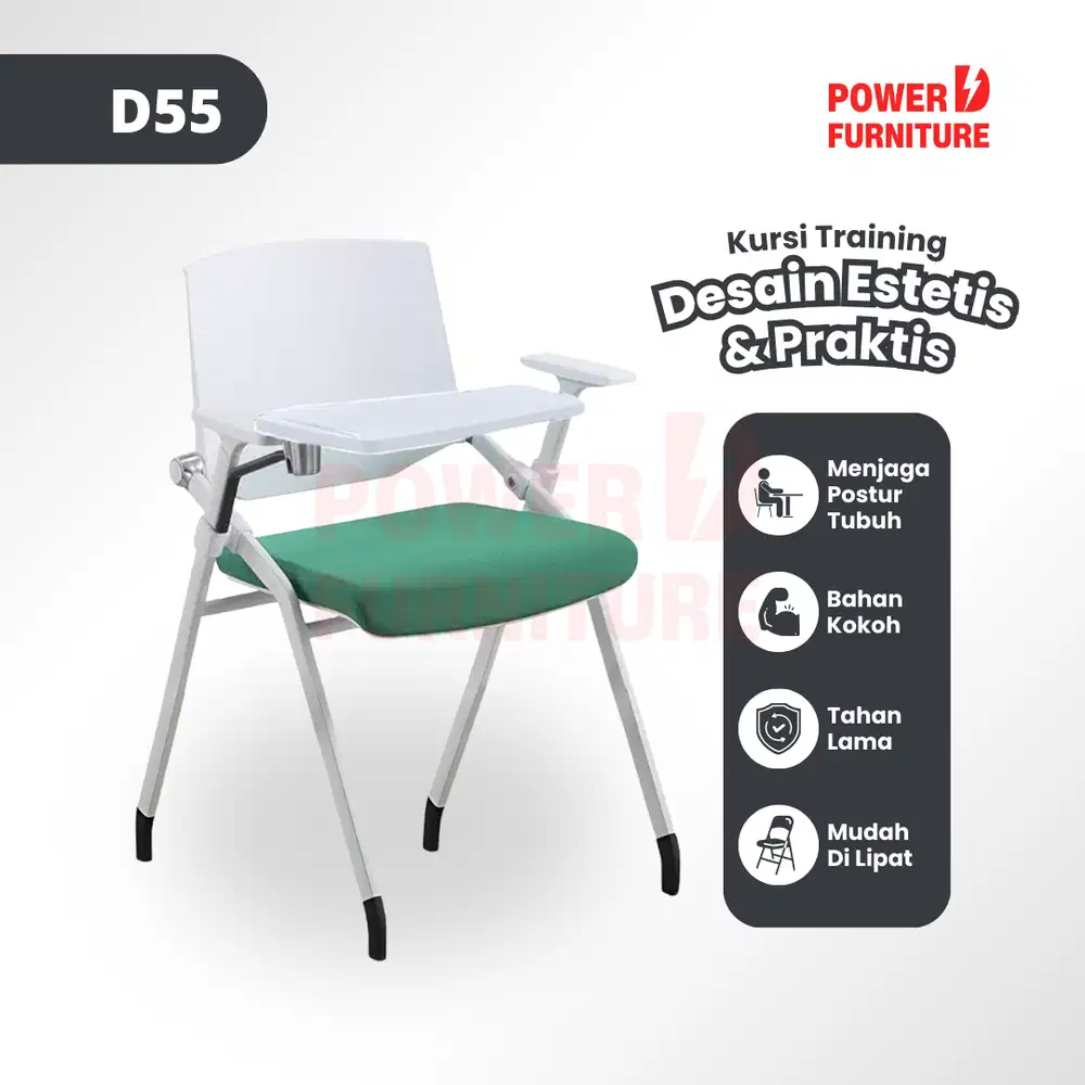 Kursi Kuliah Lipat Tipe D55 - Kursi Lipat Belajar | Bangku Kampus