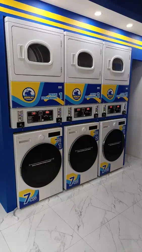 TERLENGKAP!! PAKET USAHA LAUNDRY KOIN 3 STACK
