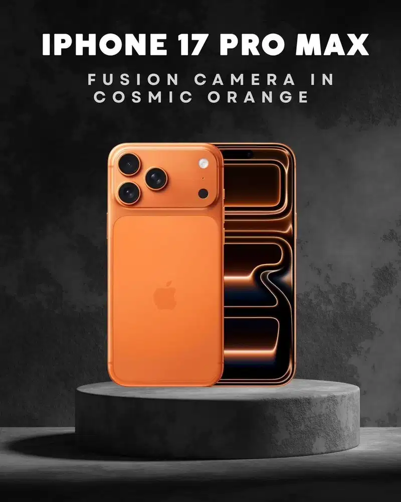 NEW IPHONE 17PROMAX 512GB GARANSI RESMI TAM - COSMIC ORANGEE