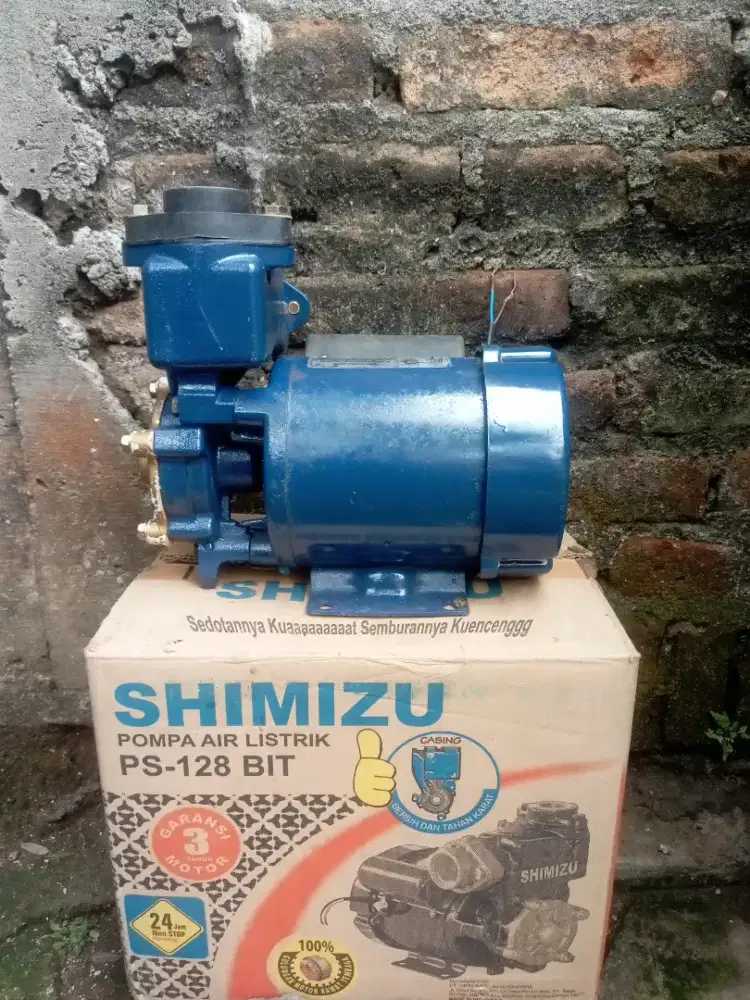 Pompa air Shimizu PS 128 bit bekas like new siap pasang bs TT
