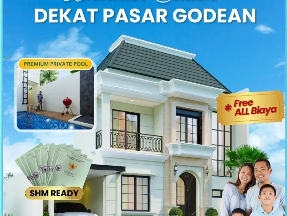 RUMAH MEWAH YOGYAKARTA INCLUDE PRIVATE POOL AKSES MUDAH KE PUSAT KOTA