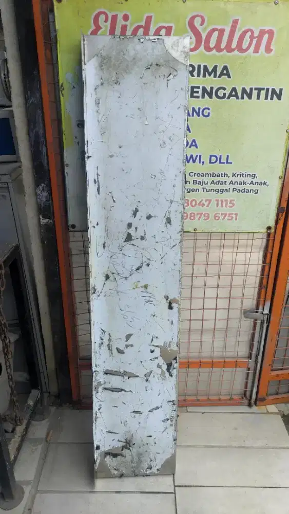 PLAT TATAKAN ALAS MEJA STAINLESS 304 UKURAN 150x30 TEBAL 1,2 MM