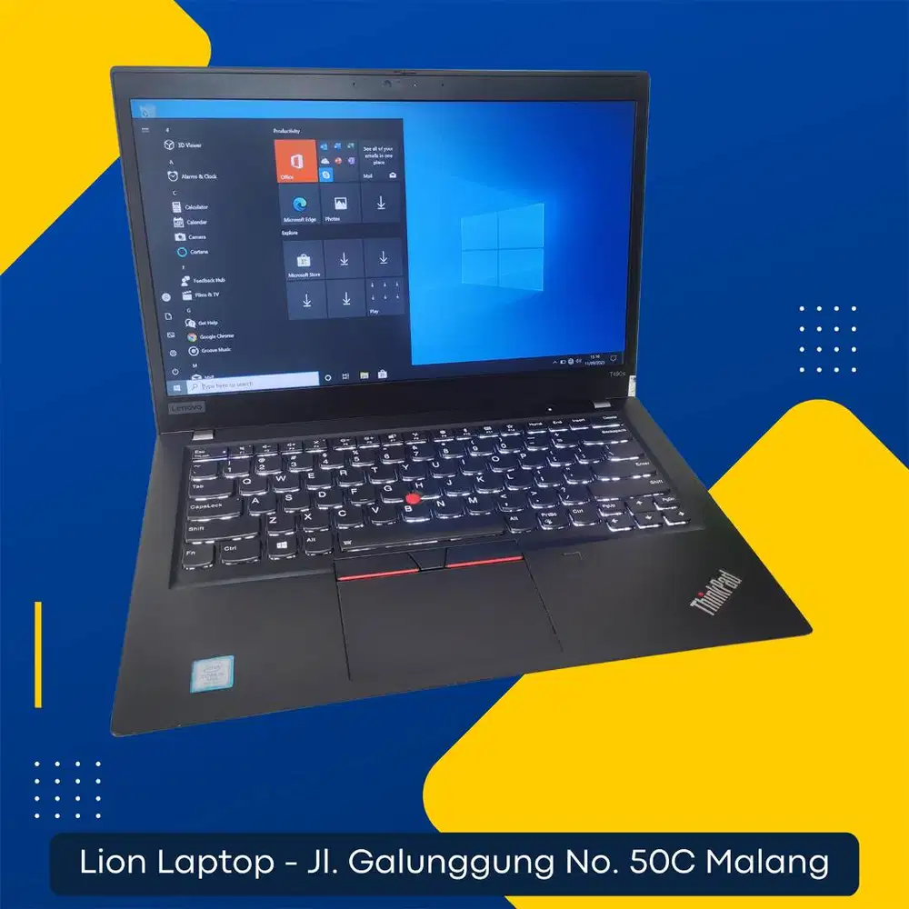 RAM 16GB SSD 512GB Core i5 Slim Lenovo Thinkpad T490s [22|10]