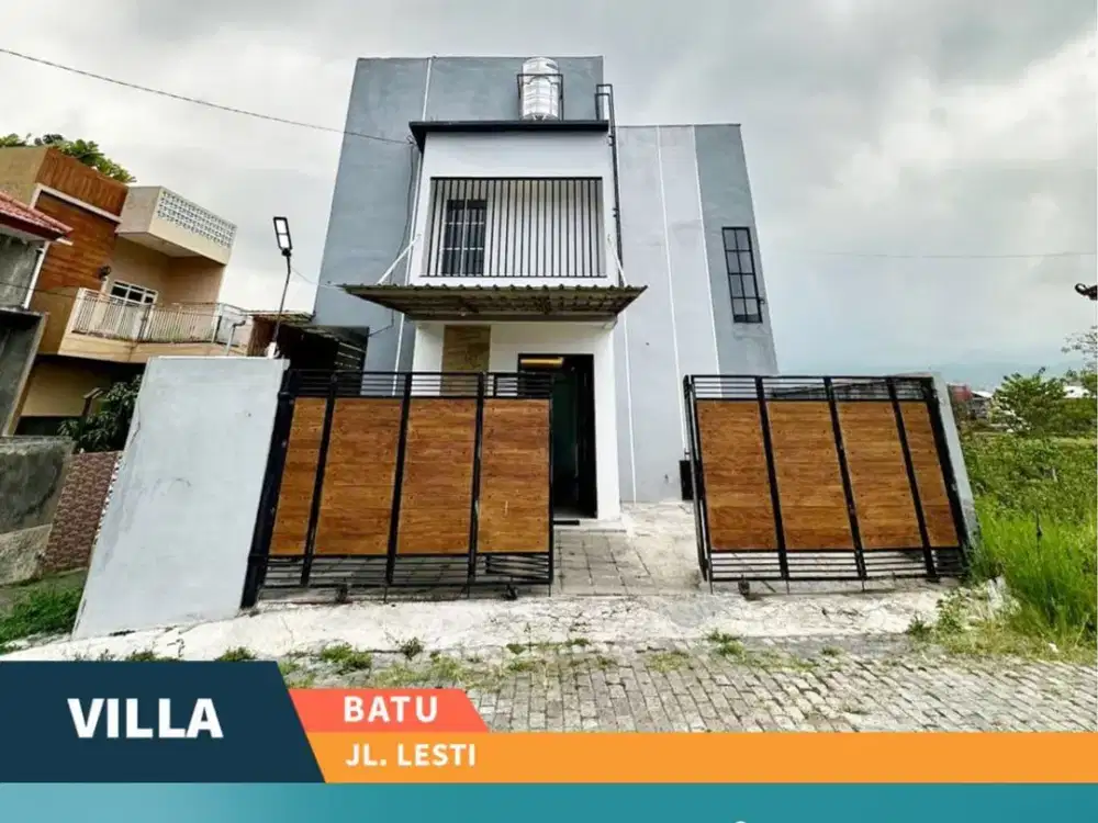Dijual Murah Villa Furnish dengan Kolam Renang View Gunung di Batu