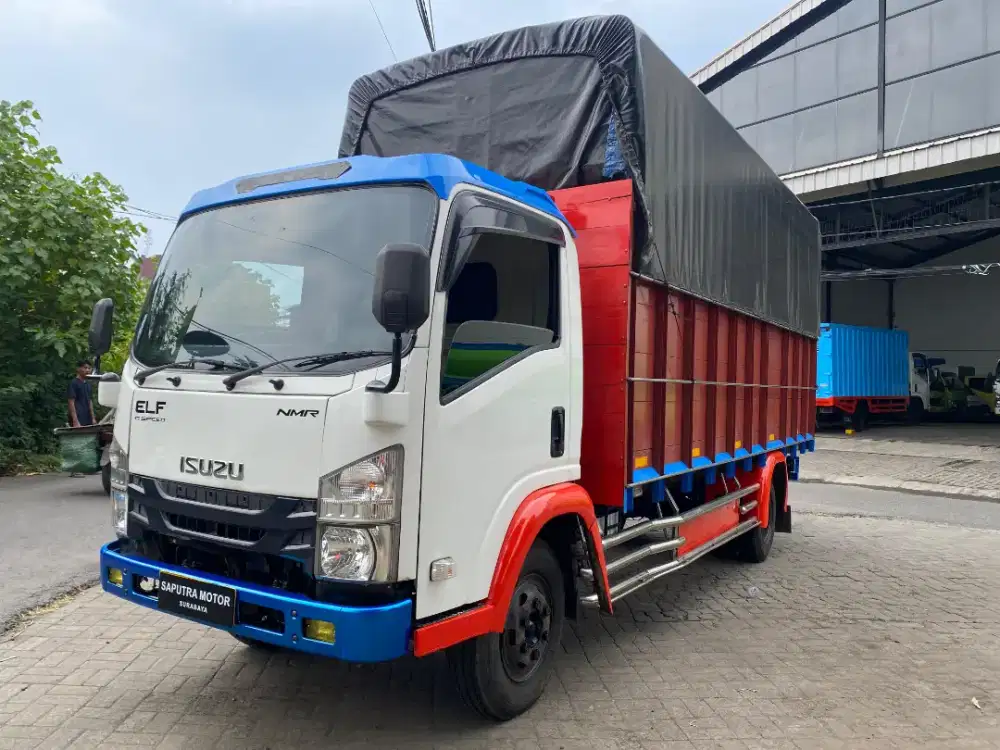 Truk Isuzu ELF 6Rd Long Th2023 Bak Kayu(Kir Resmi)