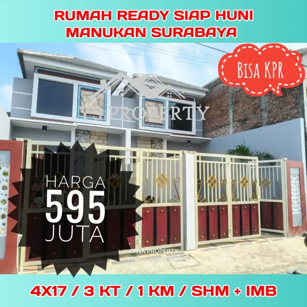 Rumah Ready Manukan Surabaya