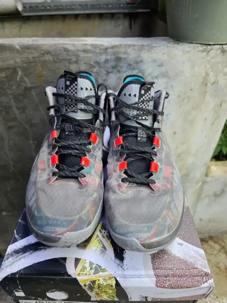 Sepatu Basket Lining Jie Ao Pictorial Mid Cut size US 12