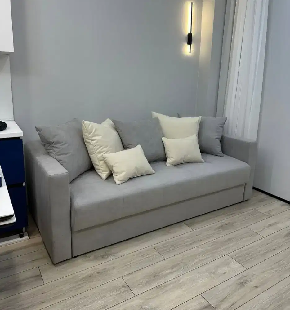 Sofa abu abu 3 dudukan