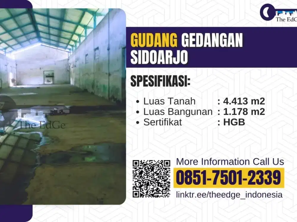 Jual dan Sewa Gudang Gedangan Sidoarjo - The EdGe