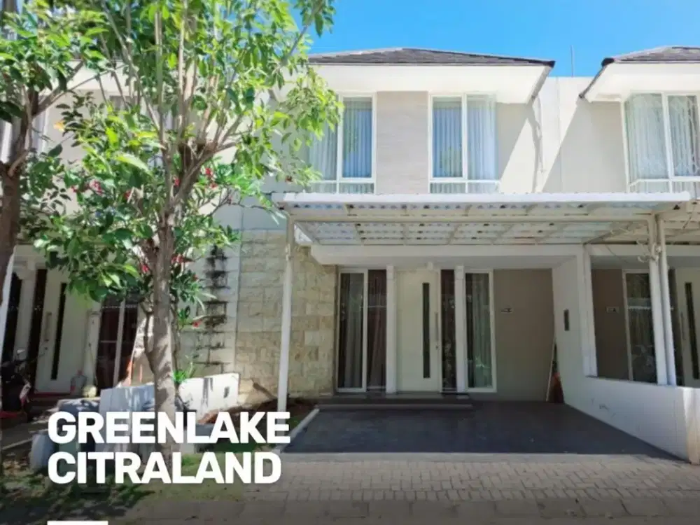 Rumah Greenlake, Citraland MINIMALIS SIAP HUNI FURNISH