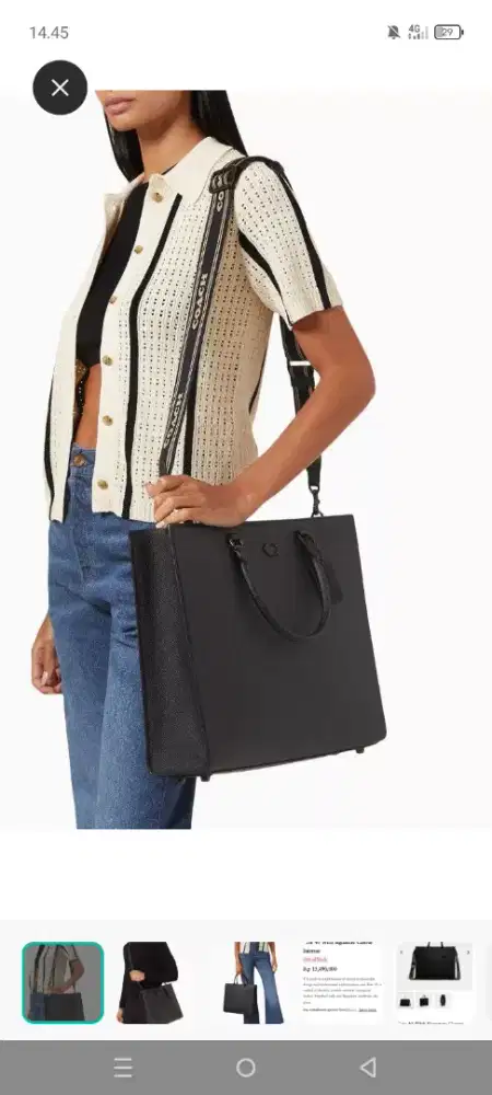 Tas coach original 100 persen milik pribadi