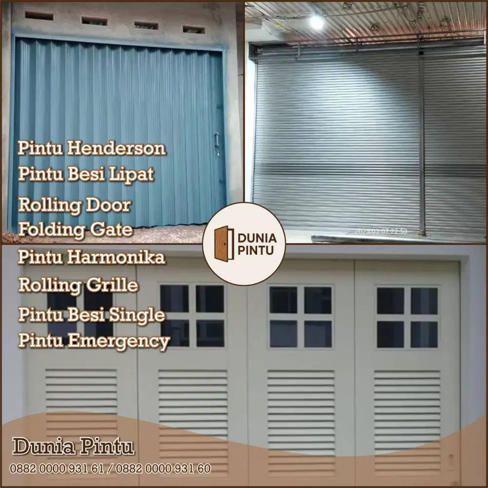 Jual Pintu Toko Ruko Warung Garasi Rolling Door Folding Gate henderson